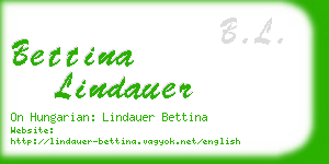 bettina lindauer business card